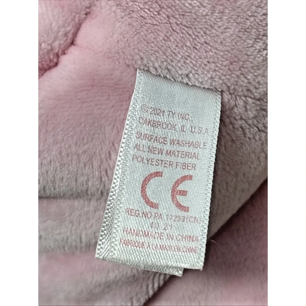 Ty Pluffies PJ Bear‎ Pink Plush Toy Teddy Stuffed Animal Pajamas 10